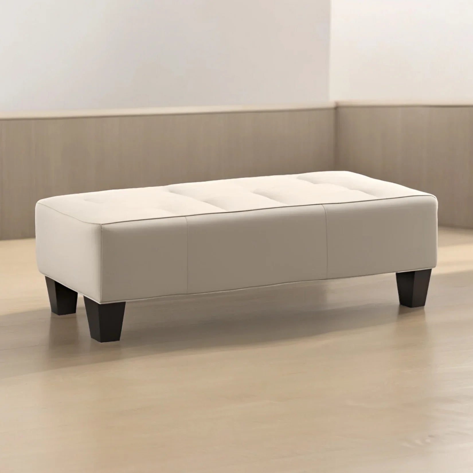 Vintage Wooden Bench with Cozy Seat - Ottoman - CRUZ INTERNATIONAL - Furniture Store